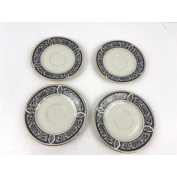 VTG Set Of 4 Momoyama Fine China Ivory Glazed Made in Japan Saucers Teacup Plate - Picture 7 of 8